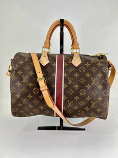 Louis Vuitton Hand Bag My LV Heritage Speedy 35 Bandouliere Monogram Bag A1011: SKU A1011 0922-D Pre-Owned 100% Authentic Louis Vuitton Monogram MY LV Heritage Speedy Bandouliere 35 W/added insert to help keep its shape and organize RATING: A/B...very good, well maintained,