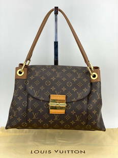 Louis Vuitton HandBag Olympe Monogram Canvas Leather Brown Shoulder Bag A641: SKU A641 1220 Pre-Owned 100% Authentic Louis Vuitton Olympe Monogram Bag RATING: B..very good, well maintained , shows minor signs of wear HANDLES: calf leather, show tiny sign of use MATERIAL: