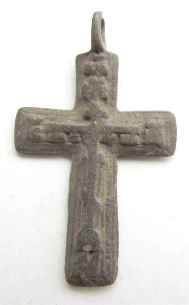 RUSSIAN orthodox icon NECK CROSS 17th-18th century (1 of 2)