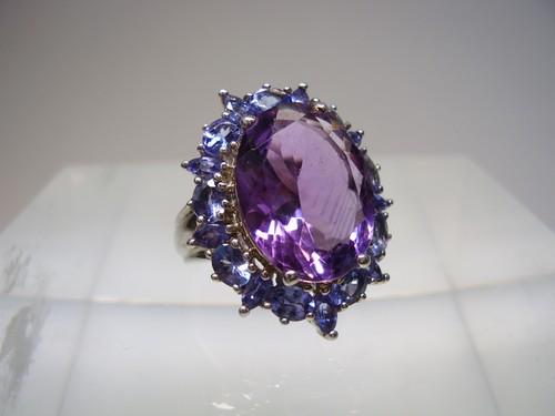 DESIGNER AMETHYST TANZANITE RING (1 of 7)