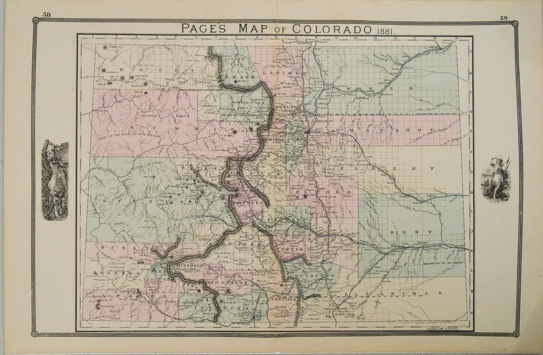 1881 Page Map of Colorado -- Page's Map of Colorado 1881 (1 of 1)