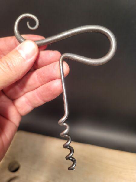 Forged Iron Pig tail Blacksmith Corkscrew (1 of 10)