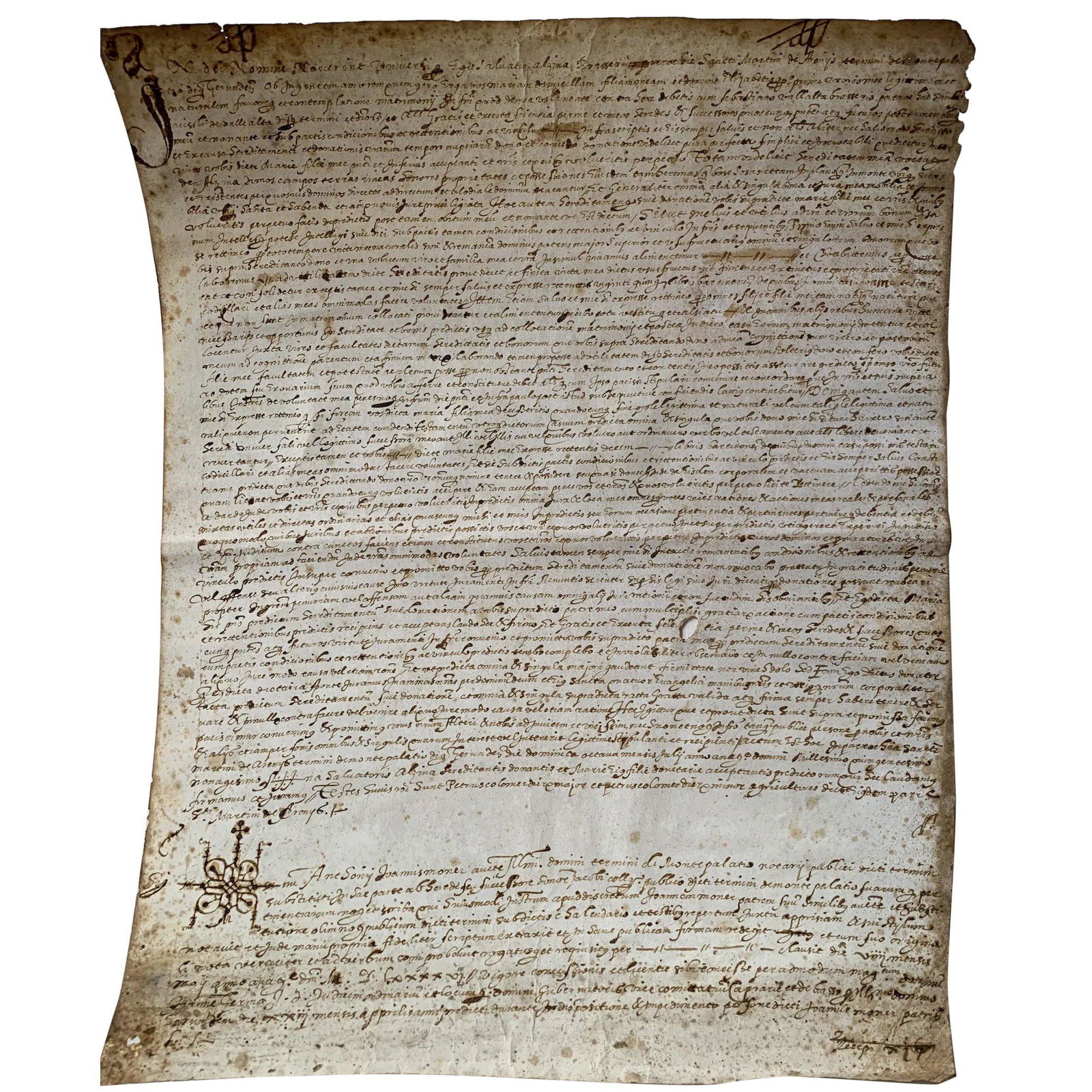 Medieval parchment manuscript dated 1590. Dec 07, 2022 Jasper52 in NY