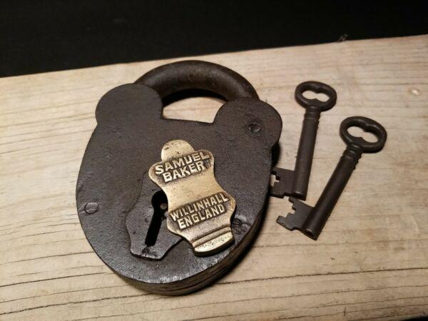 Cast Iron Padlock Lock & Key (1 of 9)