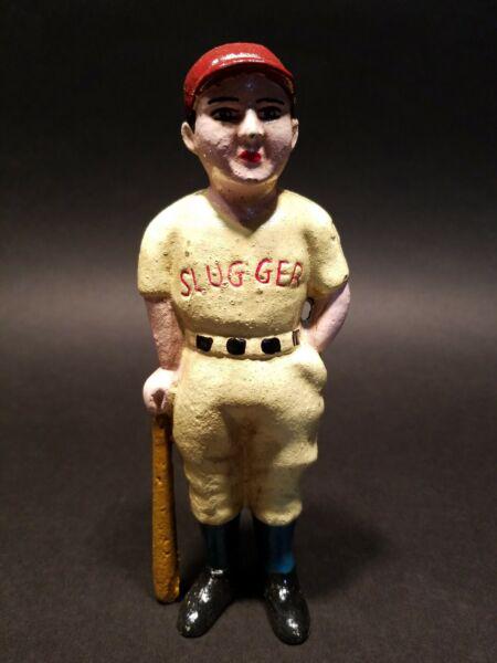 Cast Iron Slugger Coin Bank Baseball Player (1 of 9)