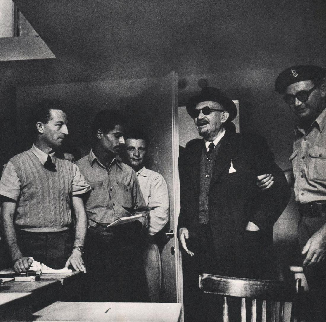 ROBERT CAPA - Dr. Weizmann, Israel President, 1948: Artist: ROBERT CAPA Print Title: Dr. Weizmann, Israel President, 1948 Printing Date: 1960’s Medium: Sheet-fed photogravure Printed in: Italy Image Size: 9 x 9”