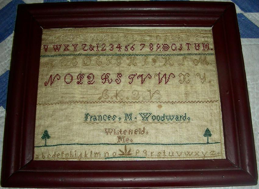 Frances Woodwardâ€™s Sampler, Whitefield ME (1 of 5)
