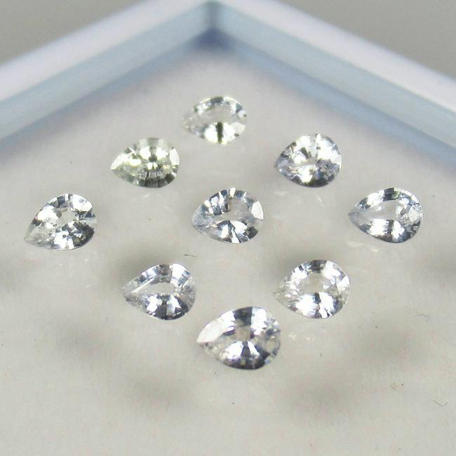 Natural White Sapphire Set - 1.61 Ct (1 of 2)