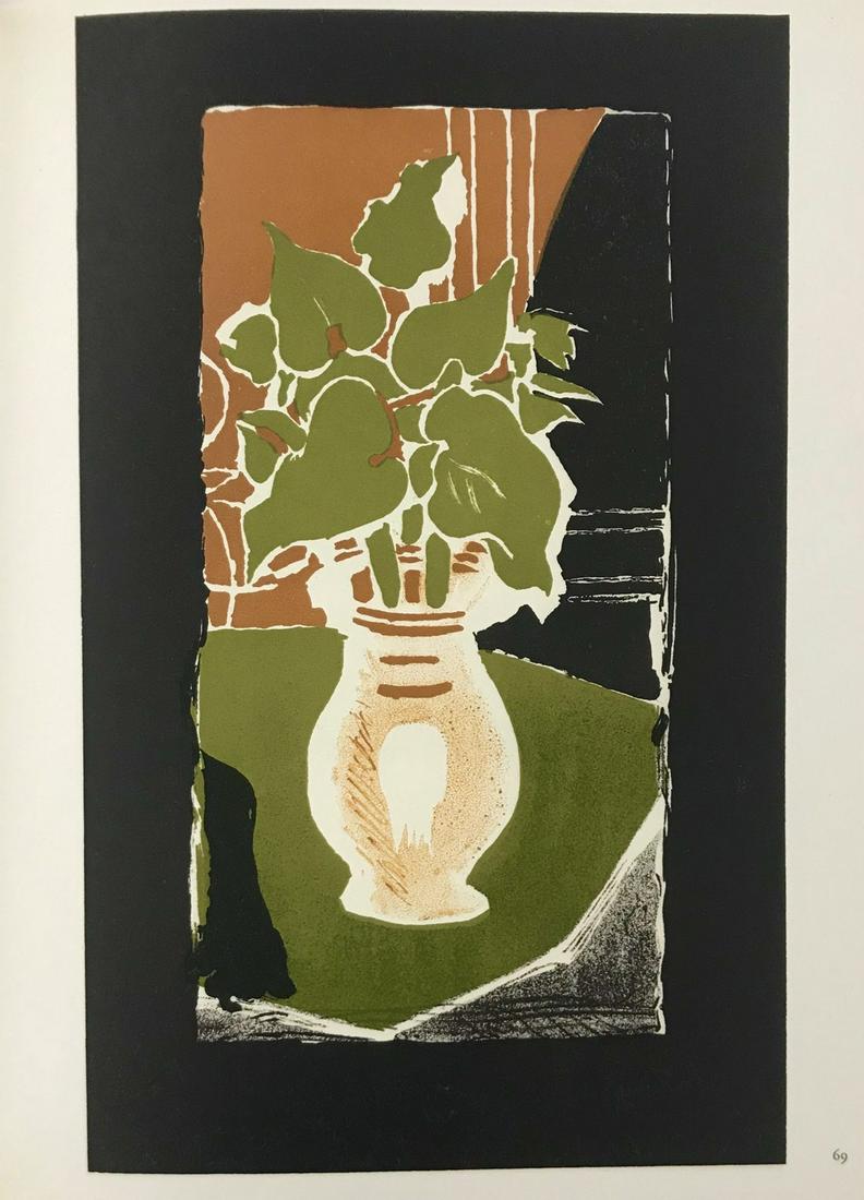 GBraque Lithograph p69 Feuilles Couleur Lumiere (1 of 1)