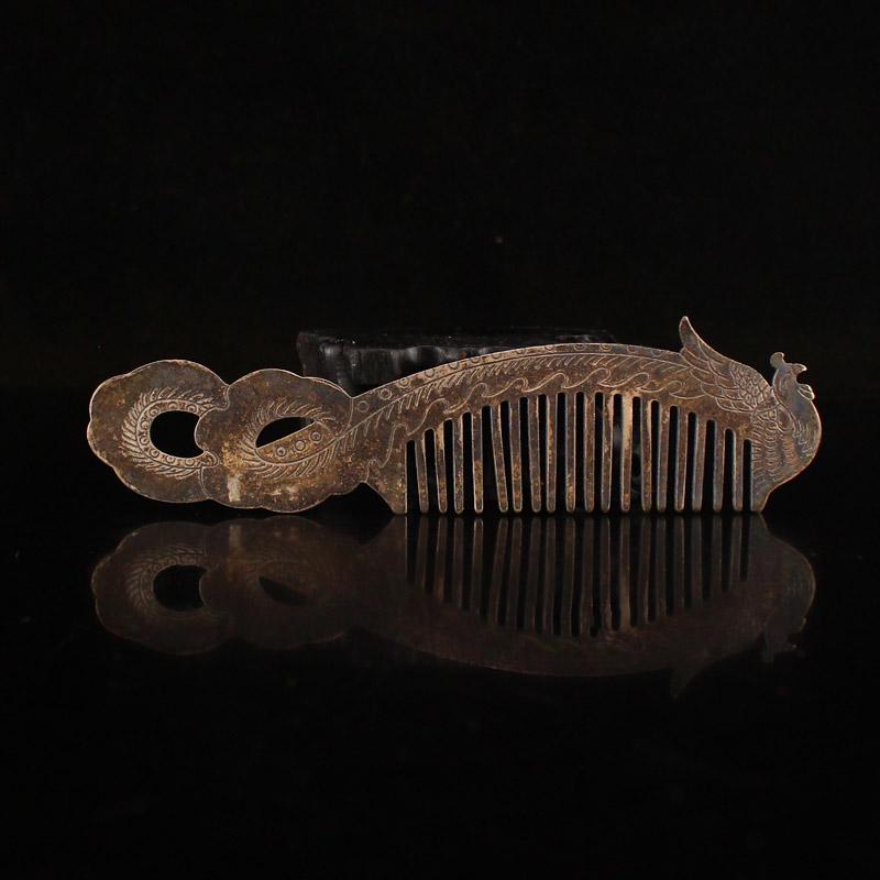 Vintage Chinese Pure Silver Phoenix Comb (1 of 6)
