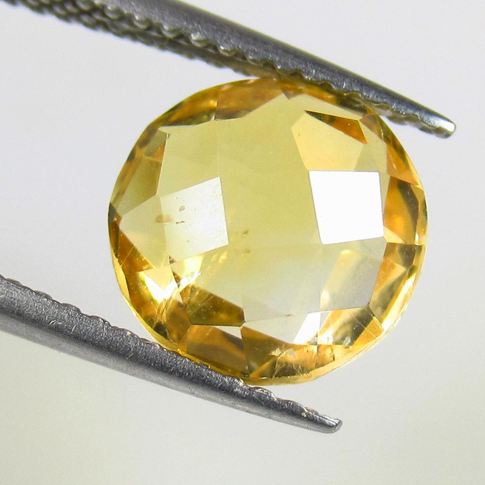 2.61 Ctw Natural Citrine Briolette Drilled Round Beads (1 of 2)