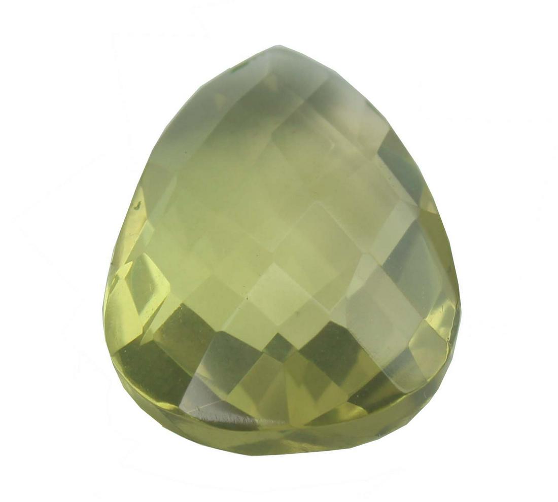 11.72 cts Natural Lemon Quartz: No Reserve! Title: 11.72 cts Natural Lemon Quartz Additional Information: Gemstone: Natural Lemon Quartz Origin: Africa Weight : 11.72 carats Measurements: 20x14 mm Shape / Cut : Pear Cut Colour: Yell