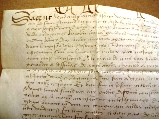 16th C Legal Manuscript on Vellum Amand Dutch (1 of 3)