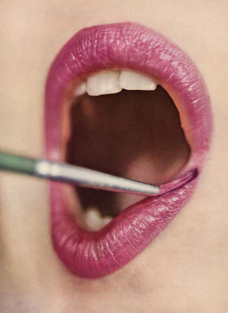IRVING PENN - Lipstick: Artist: Irving Penn Title: Lipstick Medium: Photo Litho, 1960, Switzerland Dimensions: 9.3x12.7" Description: Heat Wax Mounted on 12x16" Conservation Board Artist Bio: Irving Penn (1917-2009) was an A