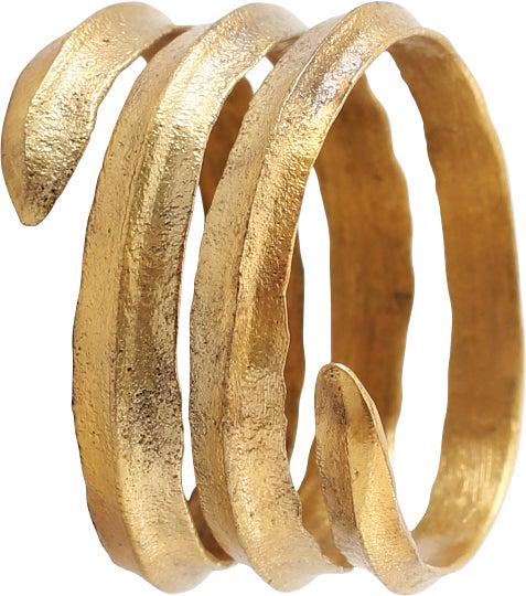 VIKING COIL RING, 9TH-10TH CENTURY, SIZE 10 1/2 (1 of 4)