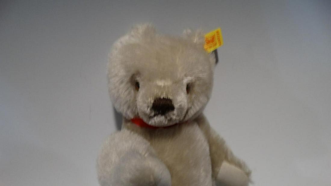 1986 STEIFF BEARS LT GRAY MOHAIR 0207/26 26CM 9INCHES FULLY JOINTED SQUEEKER (1 of 5)