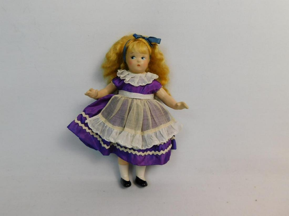 1936 EXTREMELY RARE MADAME ALEXANDER TINY BETTY ALICE IN WONDERLAND TAG 7 INCH (1 of 4)