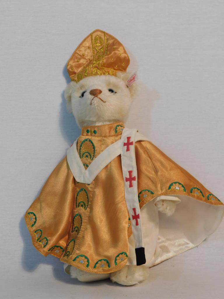 RARE STEIFF PAPST WHITE TAGGED 29CM 11 1/2 INCHES 992568 LTD#00602 (1 of 12)