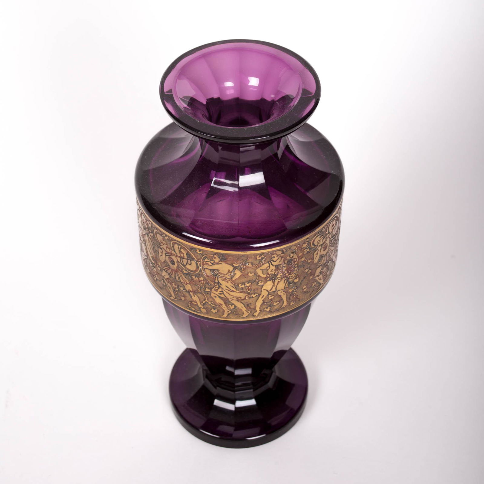 Art Nouveau Haida Moser Amethyst Amphora Vase by Adolf Rasche c1910, Signed. (1 of 5)