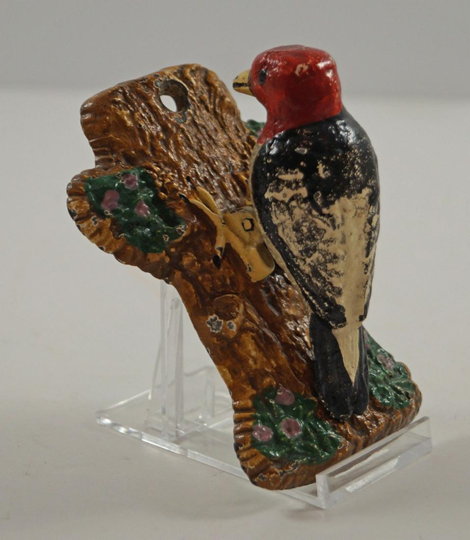 Red Headed Woodpecker Cast Iron Hubley Doorknocker (1 of 4)