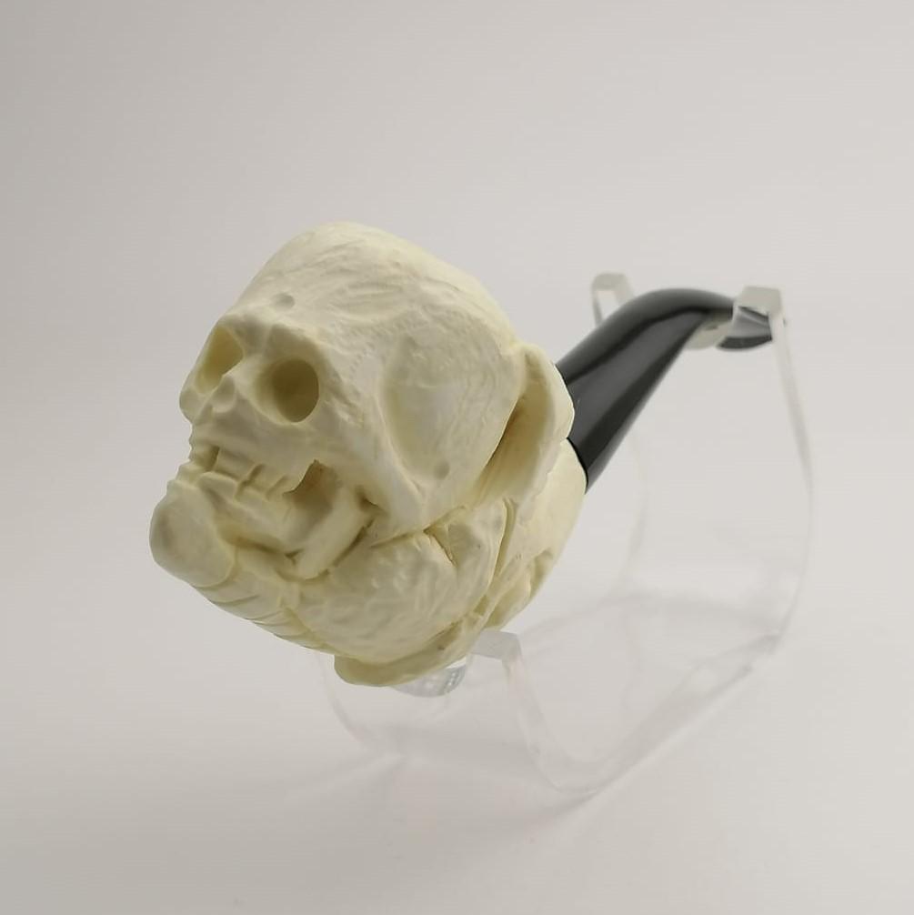 Skull Eagle Claw Meerschaum Pipe (1 of 9)