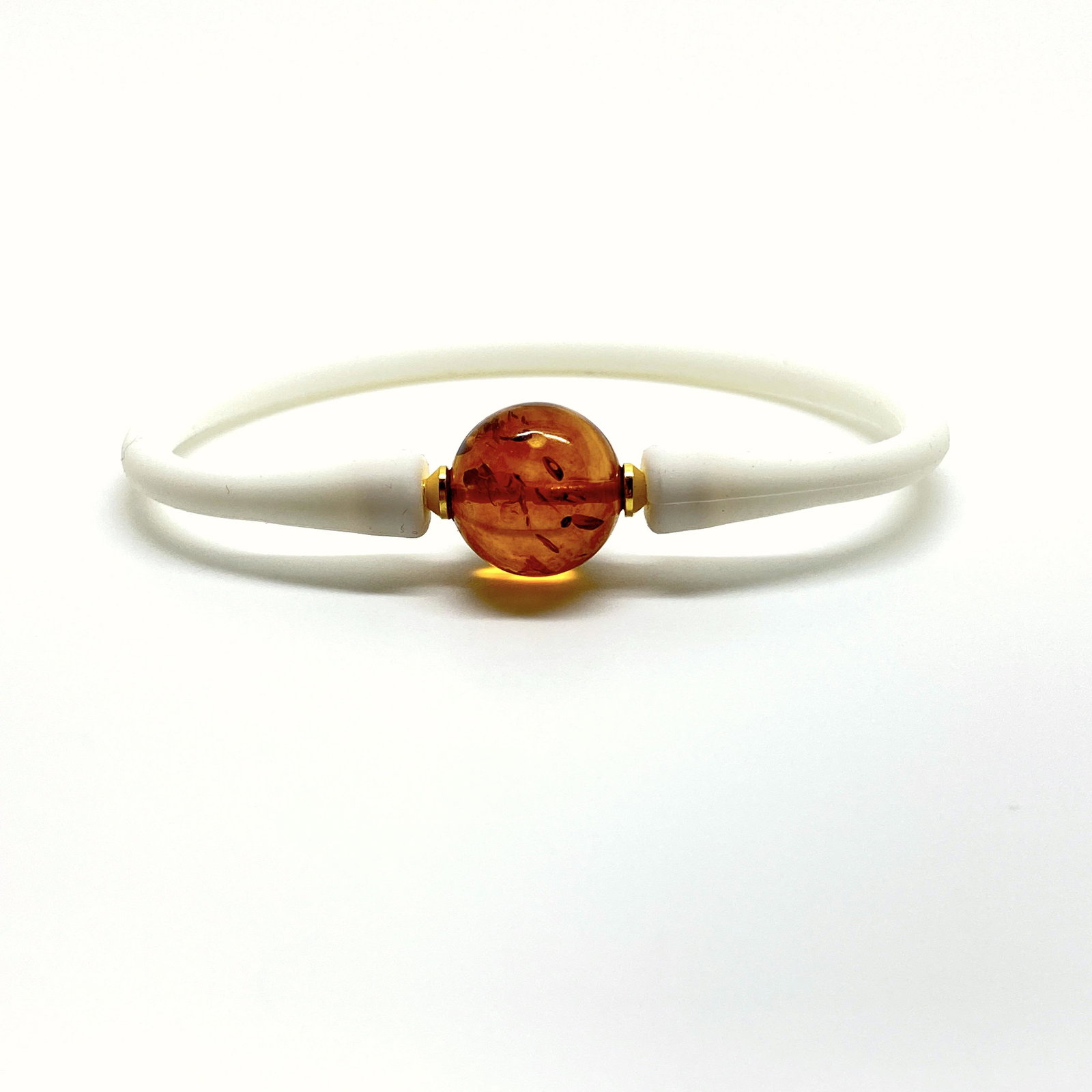 Outstanding Amber Bracelet made from Round Amber bead: Title: Outstanding Amber Bracelet made from Round Amber bead Metal: None Gemstones: Amber Weight: 4.3 g Size: Bead size: 13.0 mm Bead size: 0.512 inches Wrist length: 160.0 mm Made of: Whole Stone Add