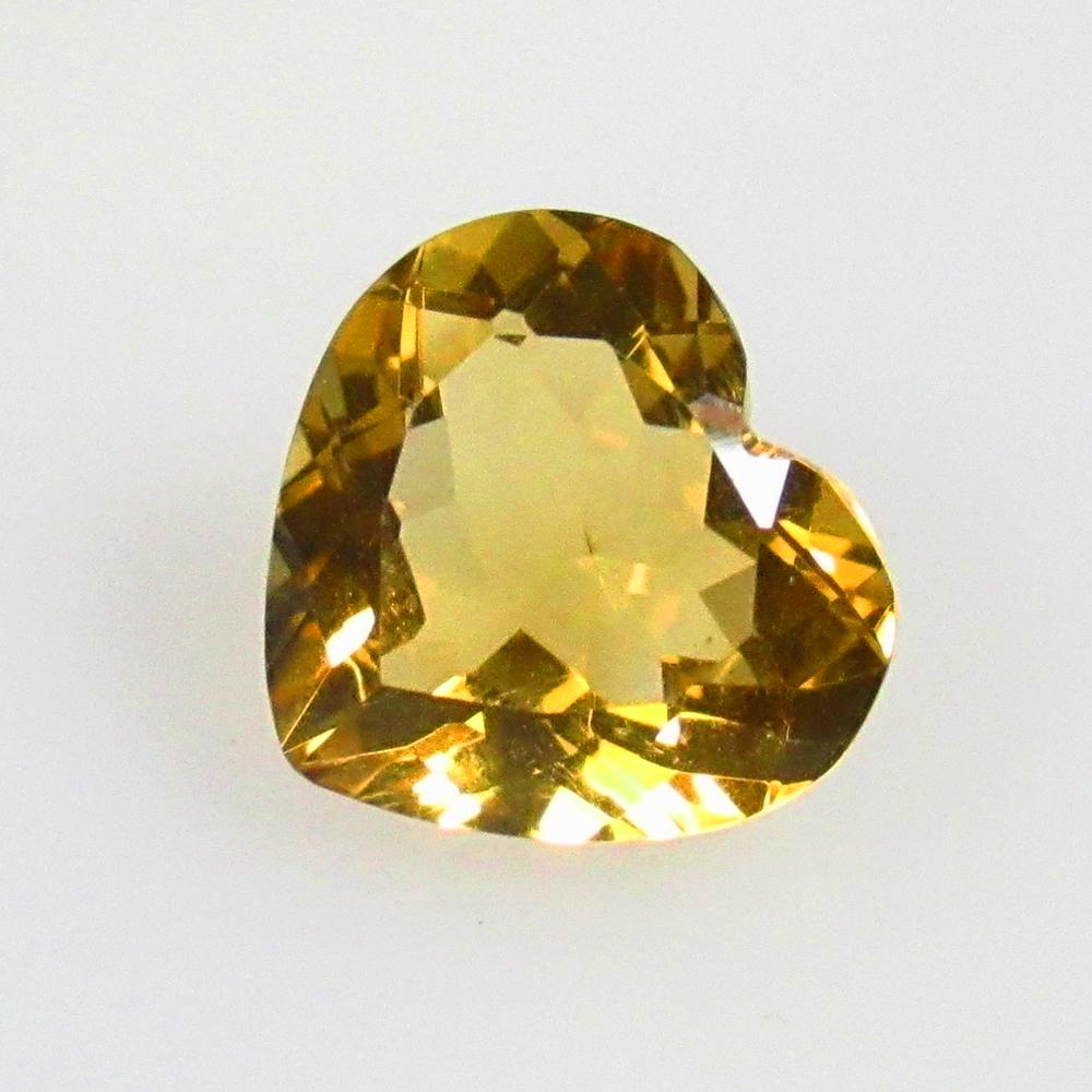 2.70 Ctw Natural Yellow Citrine Heart Cut (1 of 2)