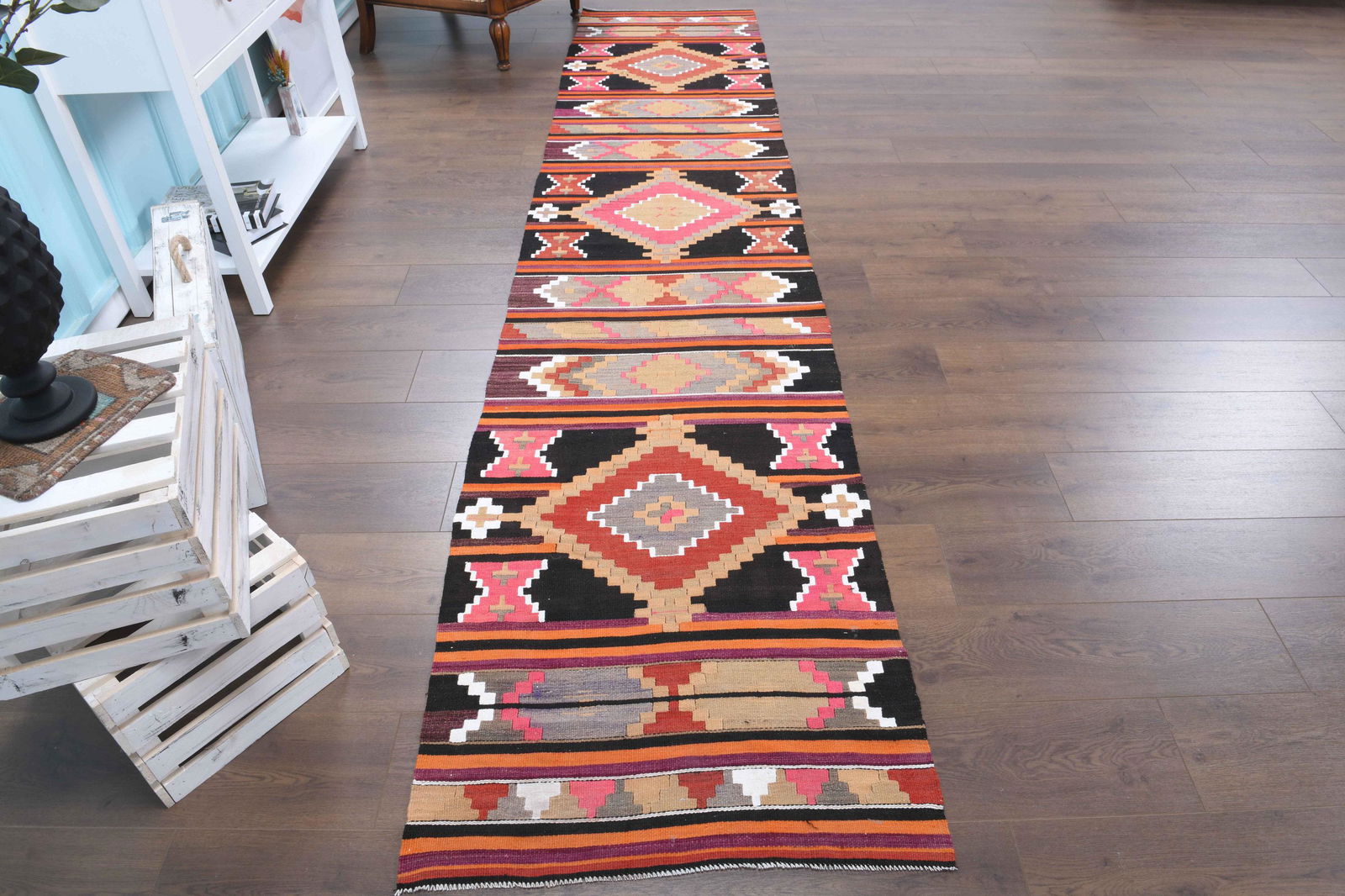 2'6x8 Ft RAINBOW DESIGN Bathroom Decor Turkish Runner (1 of 9)