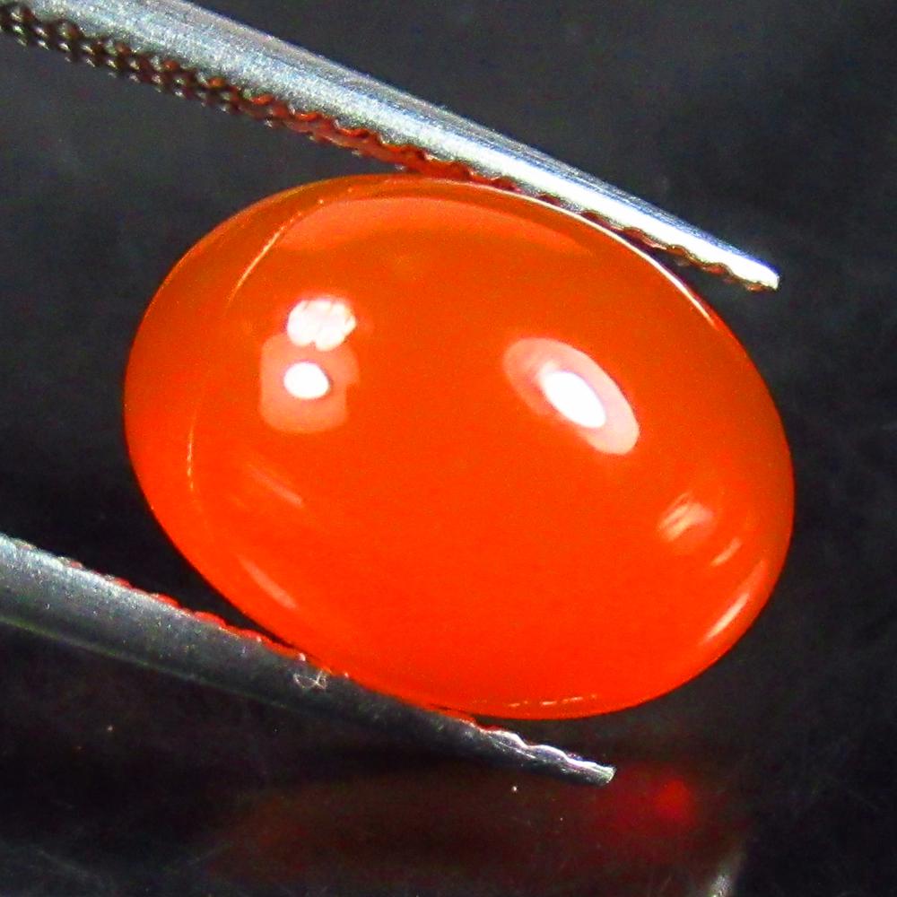 2.70 Ctw Natural Orange Fire Opal Oval Cab (1 of 2)
