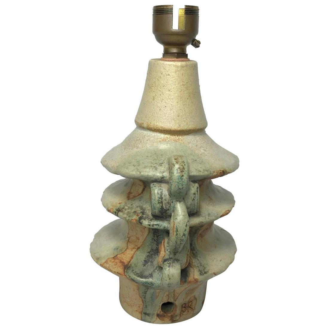 Collectible 20th Century Studio Pottery Lamp Base By Bernard Rooke Ceramicist (1 of 12)