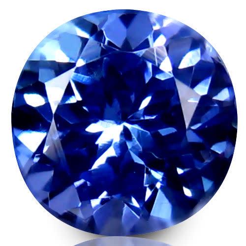 Natural Tanzanite 0.54ct Round AAA Blue Violetish VVS: Title: Natural Tanzanite 0.54ct Round AAA Blue Violetish VVS Additional Information: 1 x Natural Tanzanite 0.54ct Round Cut AAA Blue Violetish VVS - Shape: Round Cut - Weight: 0.54ct - Colour: AAA Blu