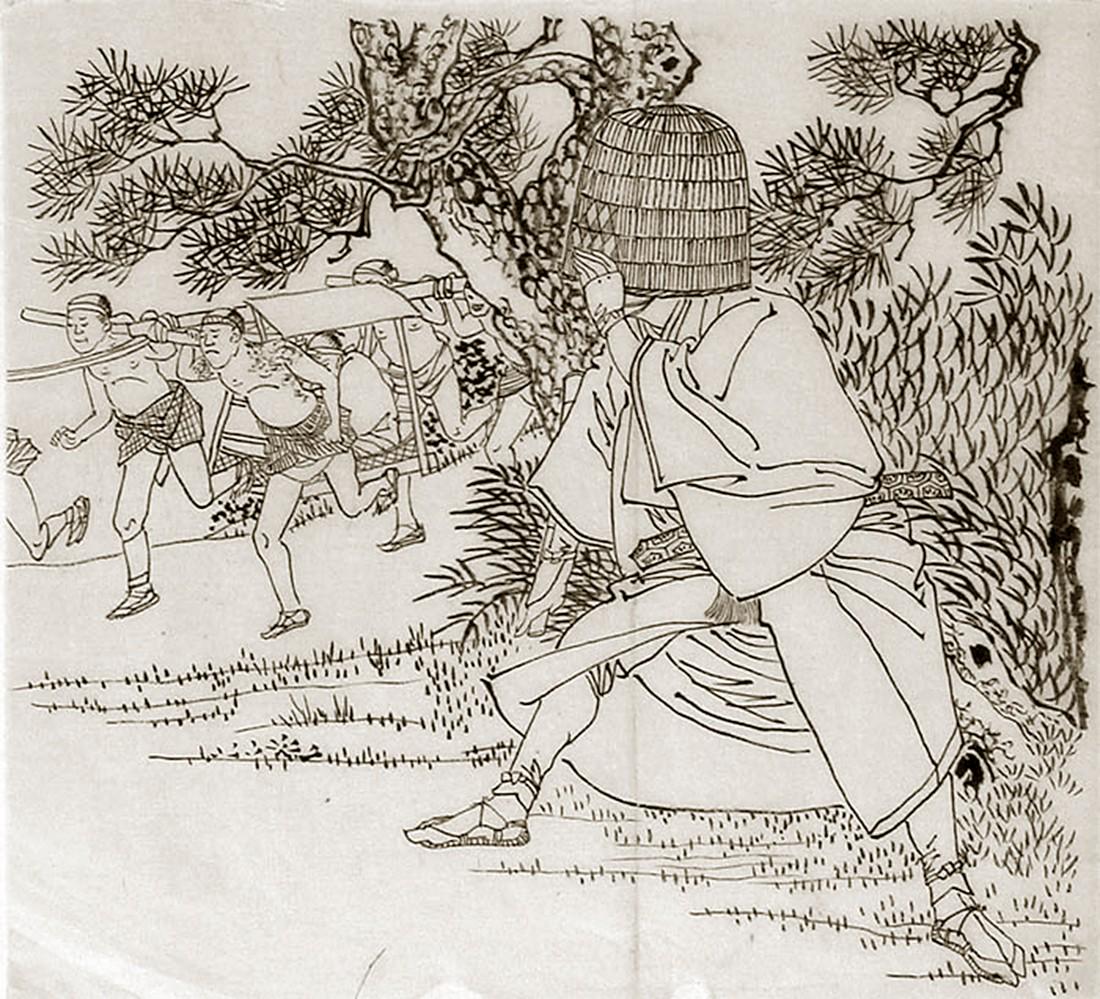 Toshikata, Mizuno (fl. 1866-1908): The ambush (1 of 1)