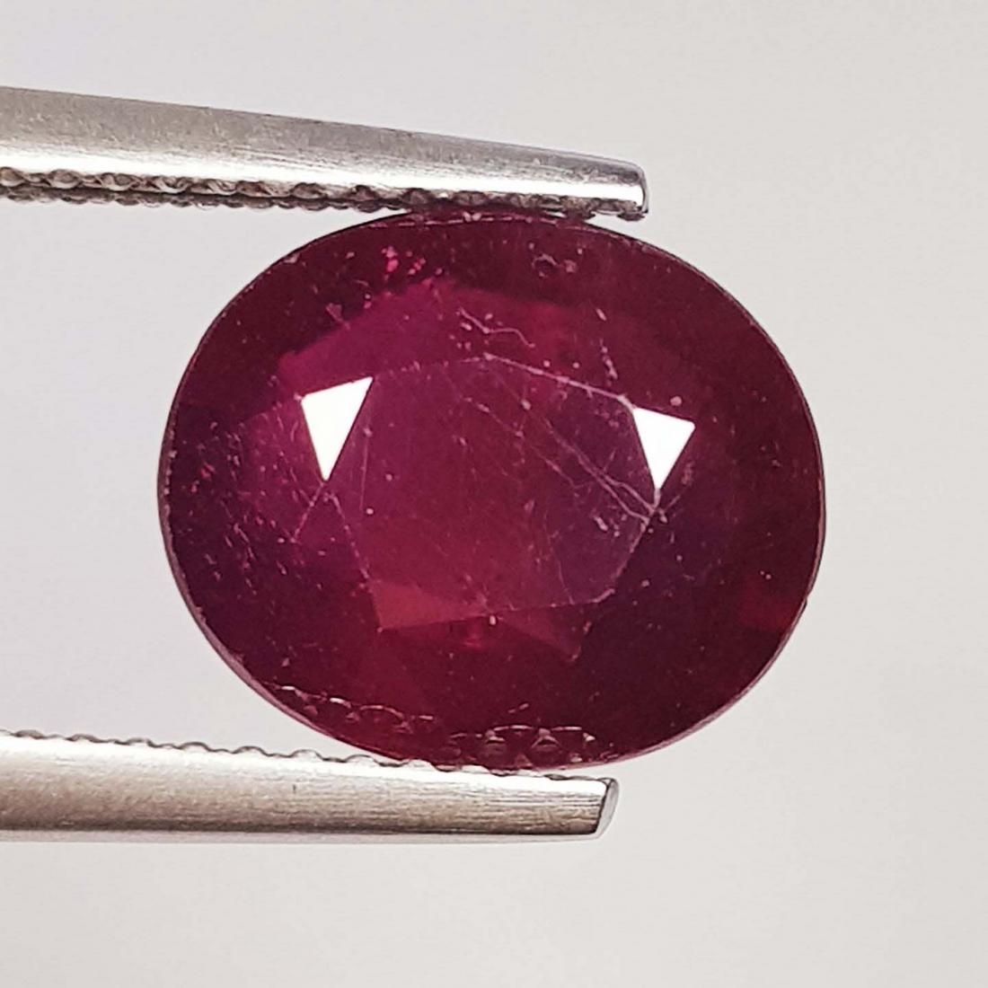 4.48 Ctz Top Quality Pinkish Red Natural Ruby (1 of 4)