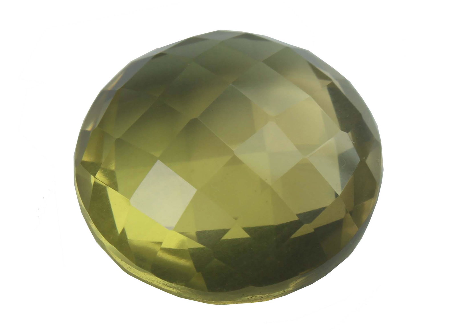28.95 cts Natural Lemon Quartz: No Reserve! Gemstone: Natural Lemon Quartz Origin: Africa Weight : 28.95 carats Measurements: 20x20 mm Shape / Cut : Round Cut Colour: Yellow Transparency: transparent Treatment : No Treatmentnt: none