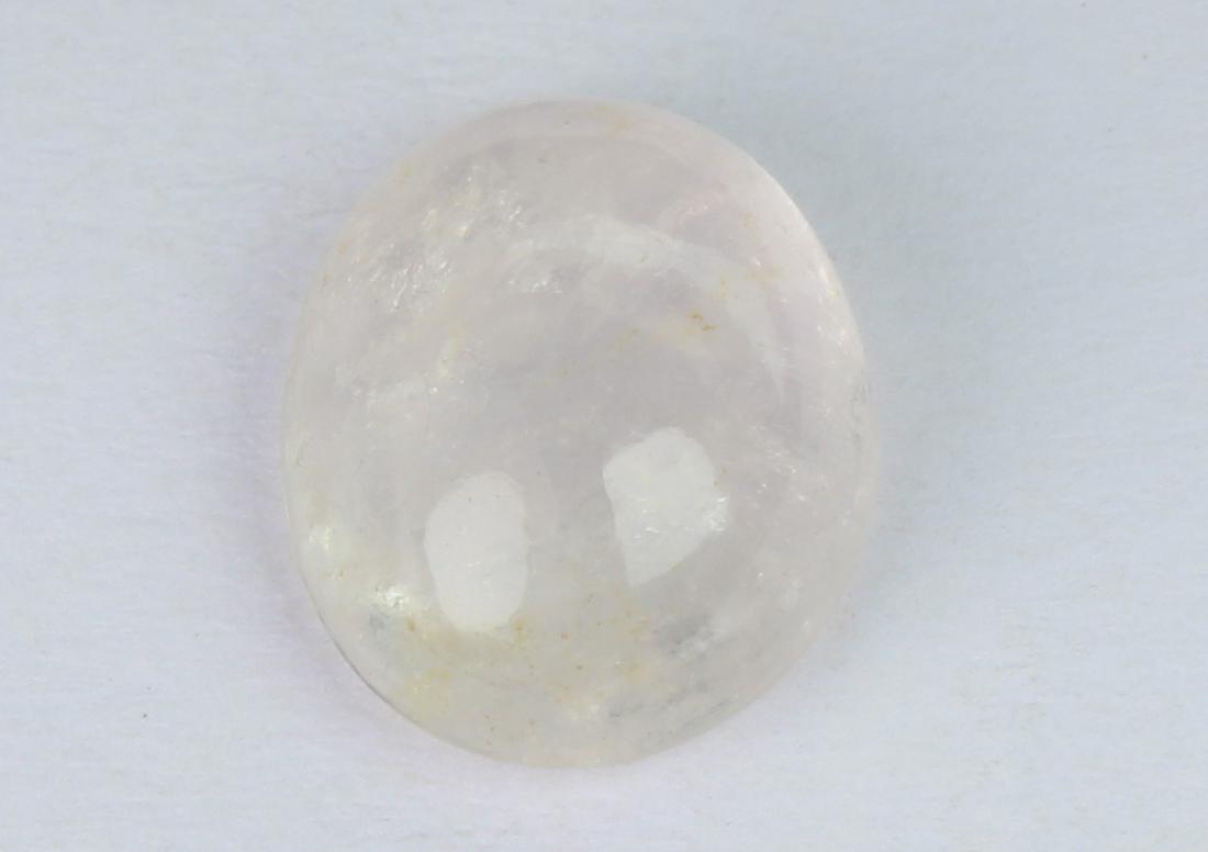 3.39 Cts Natural Morganite: No Reserve! Gemstone : Natural Morganite Shape and Cut : Oval Cabochon Weight : 3.39 carats Measurements : 10.78x9.04x4.94 mm Color : Peach Transparency : Transparent Treatment : No Treatment Origin :