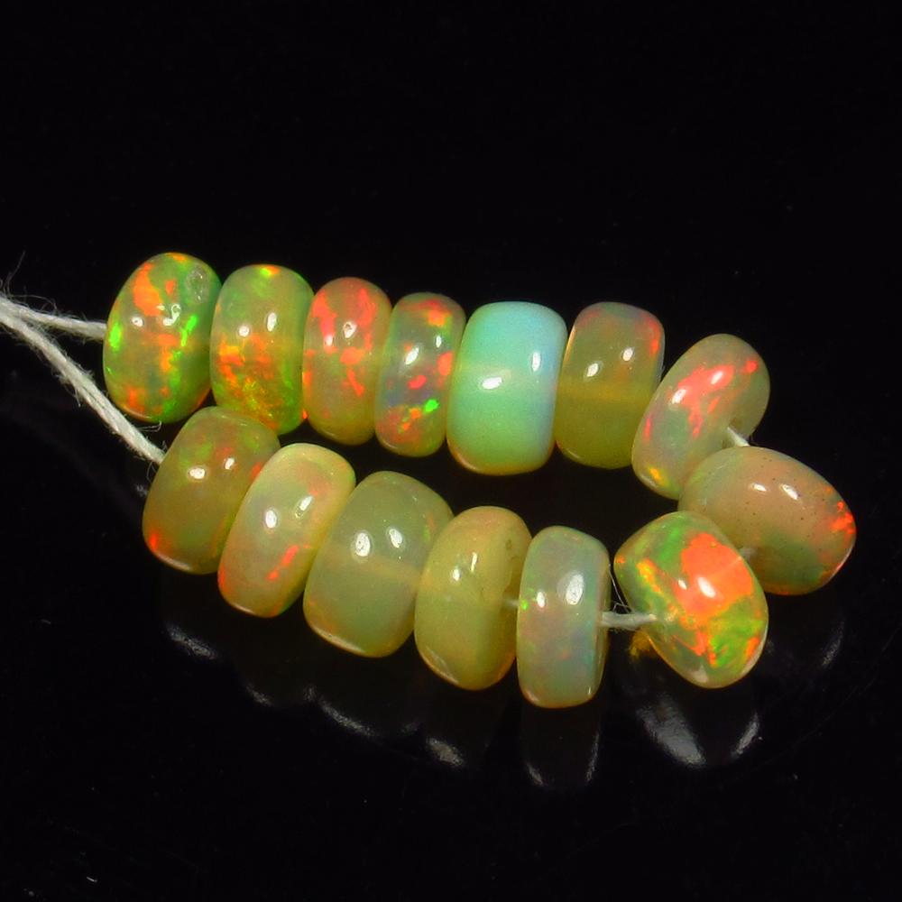 Natural Multicolor Opal Beads - 4.24 Ct (1 of 2)