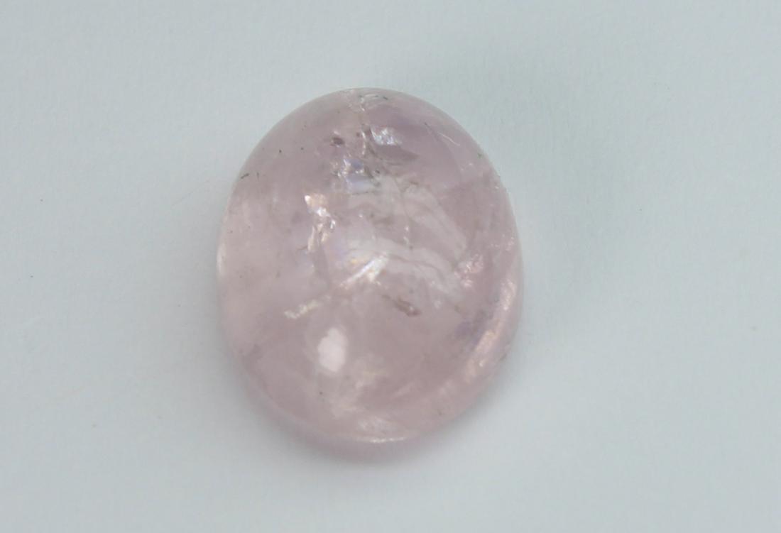 4.66 cts Natural Morganite: No Reserve! Gemstone : Natural Morganite Shape and Cut : Oval Cabochon Weight : 4.66 carats Measurements : 12.25x9.45x5.51 mm Color : Peach Transparency : Transparent Treatment : No Treatment Origin :