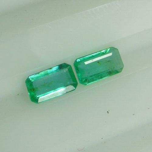 Natural Zambian Emerald Pair - 0.38 Ct (1 of 2)