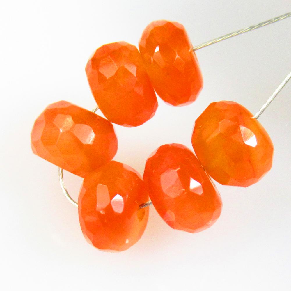 7.54 Ctw Natural 6 Drilled Orange Carnelian Round Beads: No Reserve! Title: 7.54 Ctw Natural 6 Drilled Orange Carnelian Round Beads Stone Clarity: Semi-Transparent Gemstones: Natural Carnelian Beads Carat Weights: 7.54 Size/Dimensions: 5.90 - 6.50 mm / 6 Pc