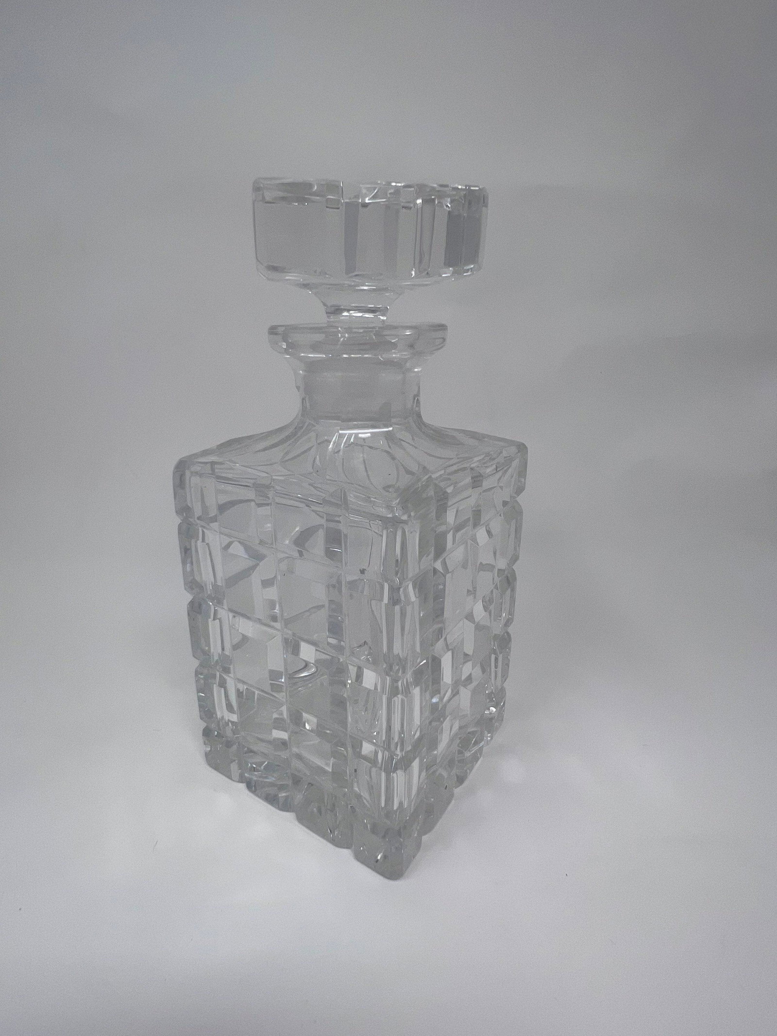Vintage French Crystal Decanter: Vintage from the 1950s Materials: Glass Description Vintage French Crystal Decanter The bar cart’s about to get a gorgeous upgrade, all thanks to this vintage liquor decanter. Purchased in the s