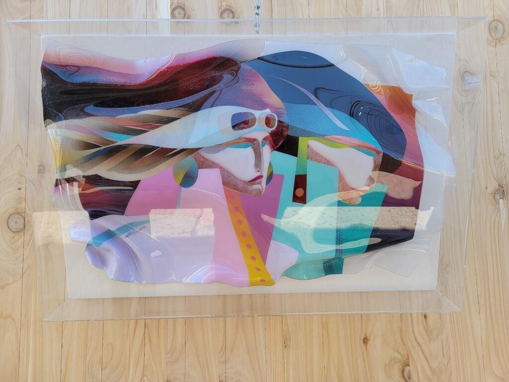 Art Glass Wall Sculpture By Ned Moulton (1 of 9)