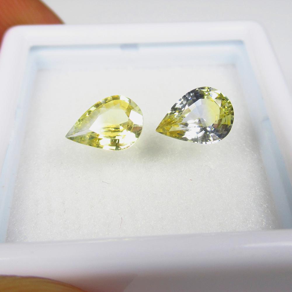 Fancy Yellow Sapphire Pair - 1.38 Ct (1 of 3)