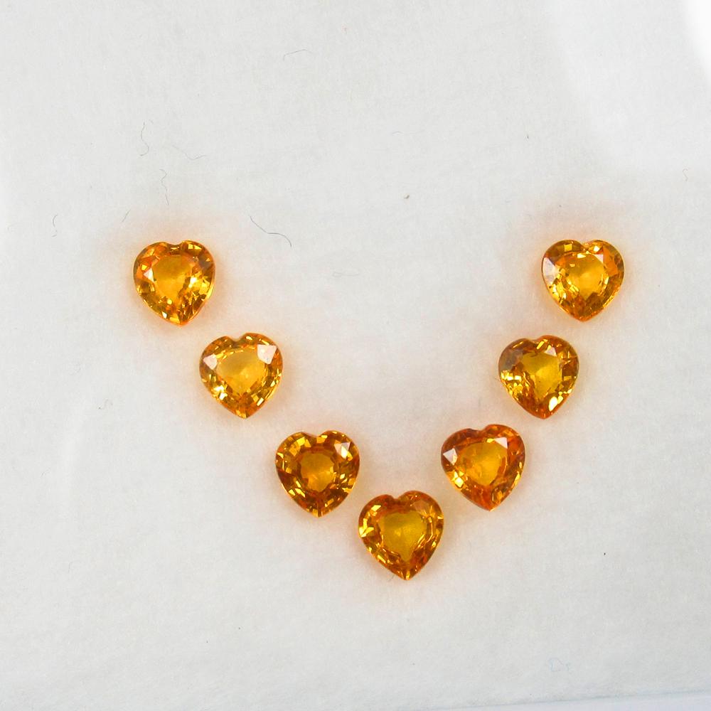 Fancy Orange Sapphire Set - 2.22 Ct (1 of 2)