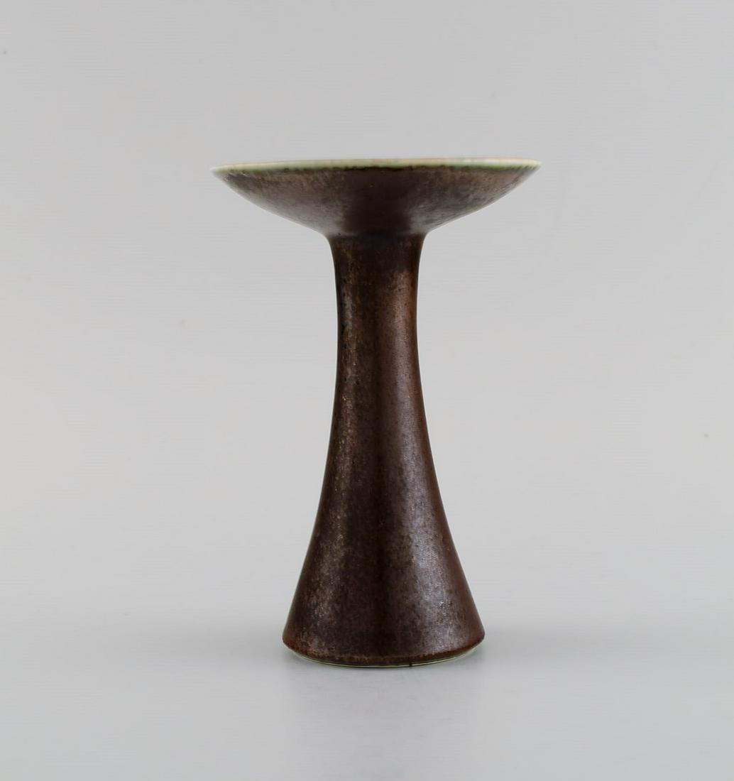 Liisa Hallamaa for Arabia. Unique vase in glazed ceramics. Finland, 1960s / 70s. (1 of 7)