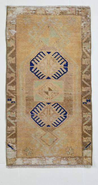 2' x 3' Vintage Turkish Doormat Rug - 19371 (1 of 20)