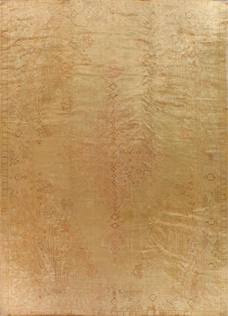 Vegetable Dye Oushak Antique Large Turkish Rug 13x16: Title: Vegetable Dye Oushak Antique Large Turkish Rug 13x16 Description: A Beautiful Genuine Turkey Oushak (100% Vegetable Dye) rug is Hand Knotted by skillful weavers in Turkey with 100% Wool Materia