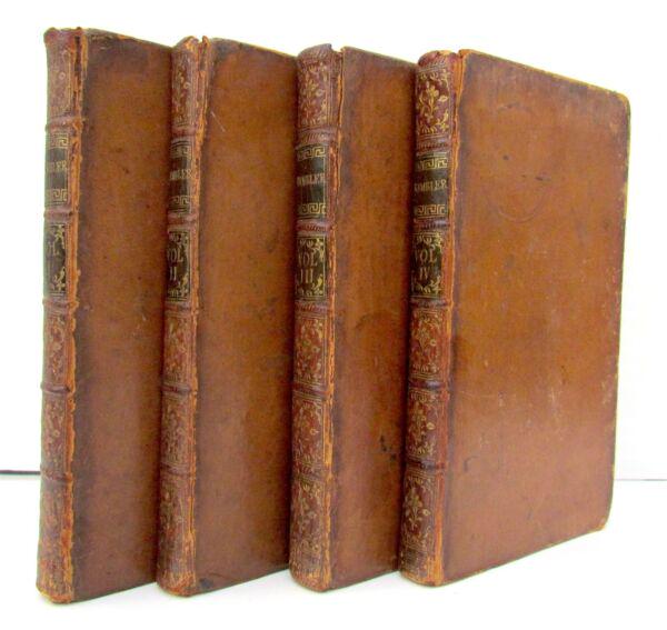 1771 RAMBLER in FOUR VOLUMES in ENGLISH antique SET (1 of 7)