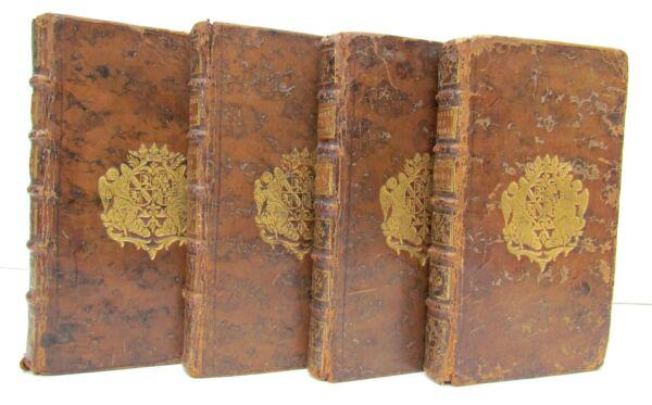 1741 SET of 4 VOLUMES ARMORIAL BINDINGS Les veillÃ©es de Thessalie antique FRENCH (1 of 7)