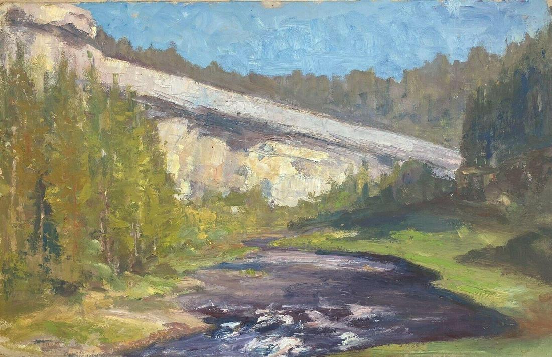 Leon Hatot (1883-1953) Vintage French Impressionist Oil - Country Landscape (1 of 9)