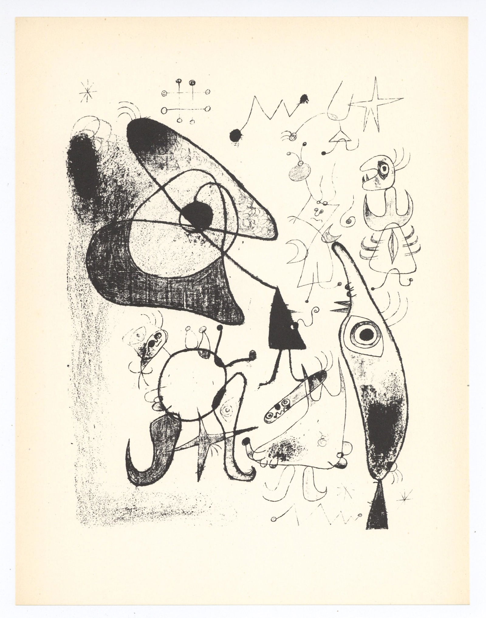 Joan Miro surrealist composition, 1947 (1 of 1)